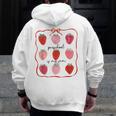 Preschool Is My Jam Strawberry Teacher First Day Of School Men Zip Up Hoodie Back Print, funny design
