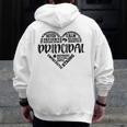 Principal Heart Life School Principal Teacher Appreciation Men Zip Up Hoodie Back Print, funny design Principal Heart Life School Principal Teacher Appreciation Men Zip Up Hoodie Back Print, funny design