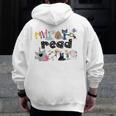 Read Children's Books Teacher Men Zip Up Hoodie Back Print, funny design Read Children's Books Teacher Men Zip Up Hoodie Back Print, funny design