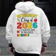 Retirement Class Of 2026 Countdown In Progress Teacher Men Zip Up Hoodie Back Print, funny design Retirement Class Of 2026 Countdown In Progress Teacher Men Zip Up Hoodie Back Print, funny design