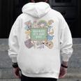 Retro Hooray It's Art Day Art Teacher Back To School Women Men Zip Up Hoodie Back Print, funny design Retro Hooray It's Art Day Art Teacher Back To School Women Men Zip Up Hoodie Back Print, funny design
