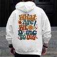 Retro PE Teacher What Are We Doing Today School Coach Women Men Zip Up Hoodie Back Print, Pe Teacher Gifts, funny design Retro PE Teacher What Are We Doing Today School Coach Women Men Zip Up Hoodie Back Print, Pe Teacher Gifts, funny design