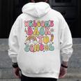 Retro Welcome Back To School Teacher Appreciation Boys Girls Men Zip Up Hoodie Back Print, funny design Retro Welcome Back To School Teacher Appreciation Boys Girls Men Zip Up Hoodie Back Print, funny design