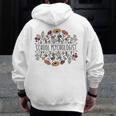 School Psychologist Psychology Teacher Appreciation Men Zip Up Hoodie Back Print, funny design School Psychologist Psychology Teacher Appreciation Men Zip Up Hoodie Back Print, funny design