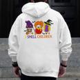 I Smell Children Witch Teacher Halloween Trick Or Teach Men Zip Up Hoodie Back Print, funny design I Smell Children Witch Teacher Halloween Trick Or Teach Men Zip Up Hoodie Back Print, funny design