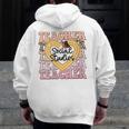 Social Studies Teacher Pencil Heart Leopard Back To School Men Zip Up Hoodie Back Print, funny design