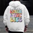 Soul Bleach Teacher Staff First Day Of School Last Hugs & High Fives Lunch Lady Vibes Blue Classic Fit Men Zip Up Hoodie Back Print, funny design Soul Bleach Teacher Staff First Day Of School Last Hugs & High Fives Lunch Lady Vibes Blue Classic Fit Men Zip Up Hoodie Back Print, funny design