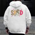Sped Teacher Halloween Ghost Special Education Preppy Fall Men Zip Up Hoodie Back Print, funny design Sped Teacher Halloween Ghost Special Education Preppy Fall Men Zip Up Hoodie Back Print, funny design