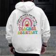 It Takes A Big Heart To Shape Little Minds Teacher Assistant Men Zip Up Hoodie Back Print, funny design It Takes A Big Heart To Shape Little Minds Teacher Assistant Men Zip Up Hoodie Back Print, funny design