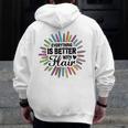 Teacher Flair Pen Art Lover School Supplies Men Zip Up Hoodie Back Print, funny design