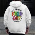 Teacher Student Field Day Let The Games Begin Field Day Men Zip Up Hoodie Back Print, funny design Teacher Student Field Day Let The Games Begin Field Day Men Zip Up Hoodie Back Print, funny design