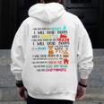 Teacher I Will Read Book On Boat Kids Women Bookworm Men Zip Up Hoodie Back Print, funny design