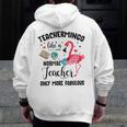 Teachermingo Like A Normal Teacher Only More Fabulous Men Zip Up Hoodie Back Print, funny design Teachermingo Like A Normal Teacher Only More Fabulous Men Zip Up Hoodie Back Print, funny design