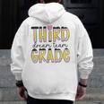 Third Grade Dream Team Back To School 3rd Grade Teacher Men Zip Up Hoodie Back Print, funny design
