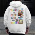 Turkey Thanksgiving Art Teacher Costume Tee For Artists Men Zip Up Hoodie Back Print, funny design Turkey Thanksgiving Art Teacher Costume Tee For Artists Men Zip Up Hoodie Back Print, funny design