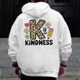 Unity Day Design Kindness Orange Teacher Kids Be Kind Men Zip Up Hoodie Back Print, funny design