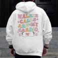 Walkie Calls Are My Cardio Special Education Teacher School Men Zip Up Hoodie Back Print, funny design Walkie Calls Are My Cardio Special Education Teacher School Men Zip Up Hoodie Back Print, funny design