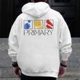 Women Art Teacher Back To School Artist Primary Color Theory Men Zip Up Hoodie Back Print, funny design Women Art Teacher Back To School Artist Primary Color Theory Men Zip Up Hoodie Back Print, funny design