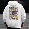 Women Halloween The Teacher Tour Ghosts Pencil Pumpkins Men Zip Up Hoodie Back Print, funny design Women Halloween The Teacher Tour Ghosts Pencil Pumpkins Men Zip Up Hoodie Back Print, funny design