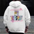 Women PE Teacher Back To School Physical Education Teacher Men Zip Up Hoodie Back Print, Pe Teacher Gifts, funny design