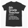 8th Grade Teacher Definition Back To School First Day Unisex T-Shirt, First Grade Teacher Gifts, trending gift 8th Grade Teacher Definition Back To School First Day Unisex T-Shirt, First Grade Teacher Gifts, trending gift