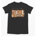 Autumn Pumpkin Thanksgiving Coffee Floral Teacher Fall Unisex T-Shirt, trending gift