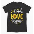 Back To School Teach Love And Inspire Teacher Sunflower Unisex T-Shirt, trending gift Back To School Teach Love And Inspire Teacher Sunflower Unisex T-Shirt, trending gift