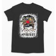 Bleached Teacher Para Life Paraprofessional Cute Messy Bun For Men Women Girls Kids Unisex T-Shirt, trending gift