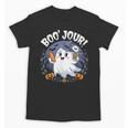 Boo Jour Ghost Halloween French Teacher Cute Coffe Croissant Unisex T-Shirt, trending gift Boo Jour Ghost Halloween French Teacher Cute Coffe Croissant Unisex T-Shirt, trending gift