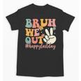 Bruh We Out Teacher Retro Last Day Of School Boys Girls Kids Unisex T-Shirt, trending gift