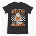 You Can't Scare Me I Teach 5th Grade Retro Teacher Halloween Unisex T-Shirt, trending gift You Can't Scare Me I Teach 5th Grade Retro Teacher Halloween Unisex T-Shirt, trending gift
