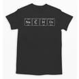 Chemistry Teacher Nachos Periodic Table Adults Short Sleeve Classic Fit Collarless Crew Neck T-Shirt Small Unisex T-Shirt, trending gift