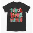 Christmas Coquette Bow Teacher Teach Love Inspire Unisex T-Shirt, trending gift