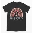 Coffee Gives Me Teacher Powers Leopard Rainbow Teacher Unisex T-Shirt, trending gift Coffee Gives Me Teacher Powers Leopard Rainbow Teacher Unisex T-Shirt, trending gift