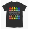 Colorful Crayon Kindergarten Team Tee For Teachers Students Men Women Kids Unisex T-Shirt, trending gift Colorful Crayon Kindergarten Team Tee For Teachers Students Men Women Kids Unisex T-Shirt, trending gift