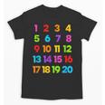 Counting 1-10 Learn To Count Number School Kids Teacher Unisex T-Shirt, trending gift Counting 1-10 Learn To Count Number School Kids Teacher Unisex T-Shirt, trending gift
