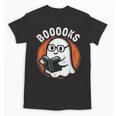 Cute Ghost Book Reading Books Lover Retro Halloween Teacher Unisex T-Shirt, trending gift