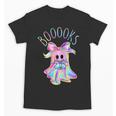 Cute Ghost Book Reading Halloween Teacher Top Girls Women Unisex T-Shirt, trending gift