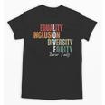 Equality Inclusion Diversity Equity Love Never Fails Teacher Unisex T-Shirt, trending gift