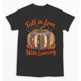 Fall In Love With Learning Book Lover Autumn Pumpkin Teacher Unisex T-Shirt, trending gift Fall In Love With Learning Book Lover Autumn Pumpkin Teacher Unisex T-Shirt, trending gift