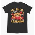 Fall In Love With Learning Pumpkin Thanksgiving Teacher Fall Unisex T-Shirt, trending gift