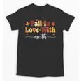 Fall Teacher Fall In Love With Math Math Thanksgiving Unisex T-Shirt, trending gift Fall Teacher Fall In Love With Math Math Thanksgiving Unisex T-Shirt, trending gift