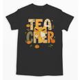Fall Teacher Pumpkin Coquette Bow Autumn Classroom Unisex T-Shirt, trending gift
