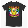 Field Trip Squad Groovy Field Day Smile Face Teacher Tie Dye Unisex T-Shirt, Groovy Teacher Gifts, trending gift Field Trip Squad Groovy Field Day Smile Face Teacher Tie Dye Unisex T-Shirt, Groovy Teacher Gifts, trending gift
