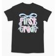 First Grade Coquette Bow Girls Teacher Team 1st Grade Squad Unisex T-Shirt, First Grade Teacher Gifts, trending gift First Grade Coquette Bow Girls Teacher Team 1st Grade Squad Unisex T-Shirt, First Grade Teacher Gifts, trending gift