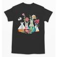 Floral Beakers Chemistry Lab Teacher Unisex T-Shirt, trending gift Floral Beakers Chemistry Lab Teacher Unisex T-Shirt, trending gift