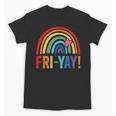 Fri-Yay Friyay Rainbow Colors Teacher Childrens Fun Designs Unisex T-Shirt, trending gift Fri-Yay Friyay Rainbow Colors Teacher Childrens Fun Designs Unisex T-Shirt, trending gift