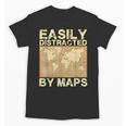 Geography Teacher Easily Distracted By Maps Unisex T-Shirt, trending gift