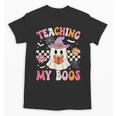 Groovy Teaching My Boos Teacher Ghost Halloween Teacher Unisex T-Shirt, Groovy Teacher Gifts, trending gift