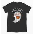 Halloween Cute Ghost Book Reading Teacher Unisex T-Shirt, trending gift Halloween Cute Ghost Book Reading Teacher Unisex T-Shirt, trending gift
